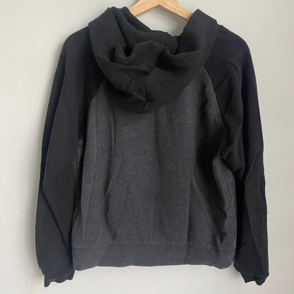 Obey Black and Grey Long Sleeve Pocket Hoodie Sweatshirt Size Medium - Picture 7 of 7